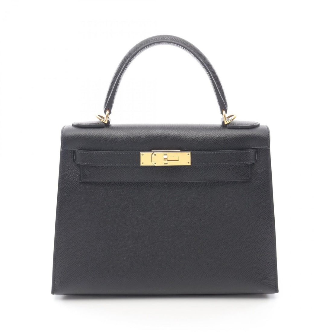 Hermes Hermès Kelly 28 handbag in calfskin leather (cowhide) and Epsom leather. Women's black.: --- Catalog ---Category: SizeSize (HxWxD): 21cm x 28cm x 11cm / 8.26'' x 11.02'' x 4.33''Category: DesignType: HandbagColor: BlackGender: WomenMaterial: Epsom leather , Leather Hardware Color: GoldCat