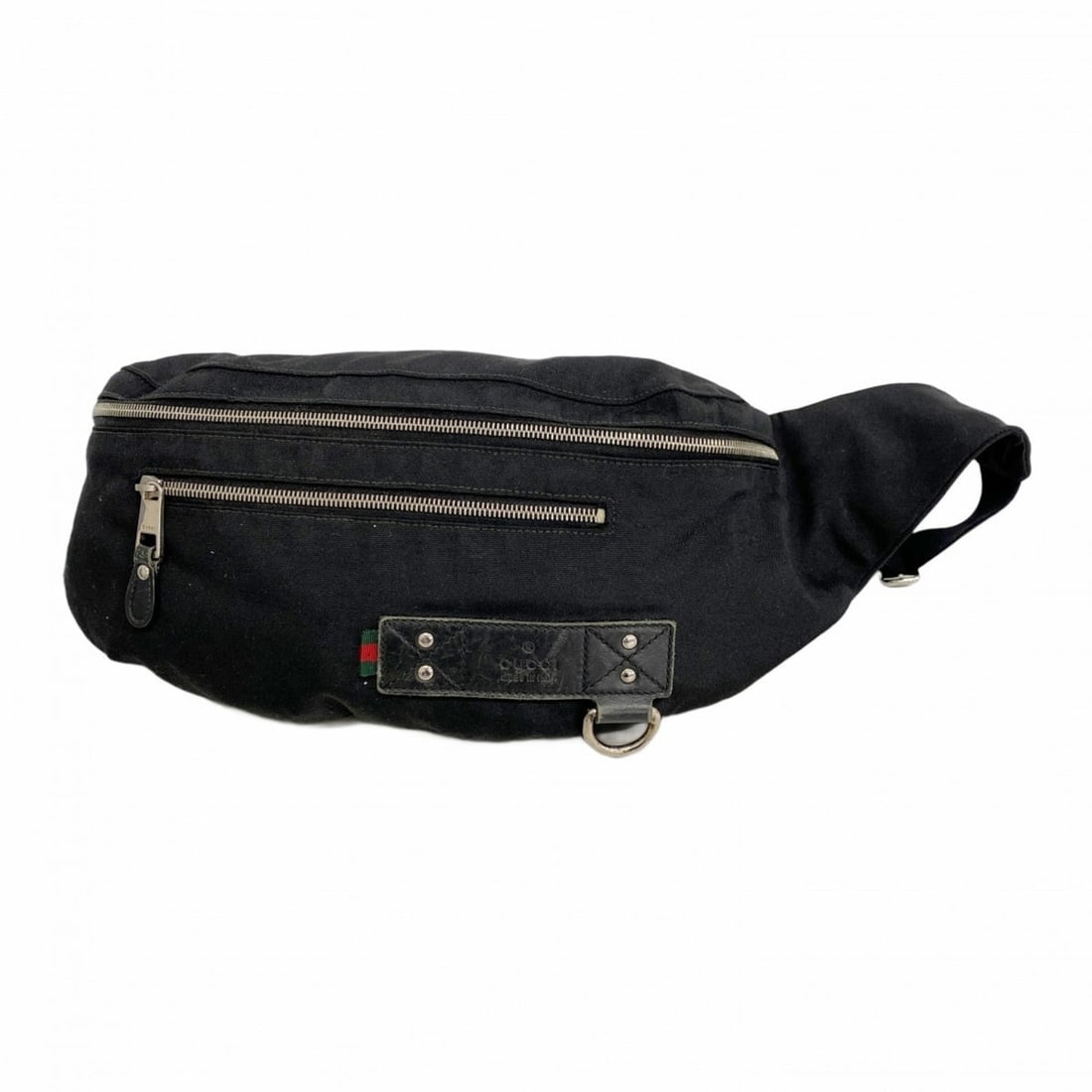 Gucci Sherry Line Waist Bag 246409 Nylon Black Men's: --- Catalog ---Category: SizeSize (HxWxD): 14.5cm x 47cm x 1cm / 5.7'' x 18.5'' x 0.39''Category: DesignType: Fanny packColor: BlackGender: MenMaterial: Nylon Hardware Color: SilverCategory: GeneralMP