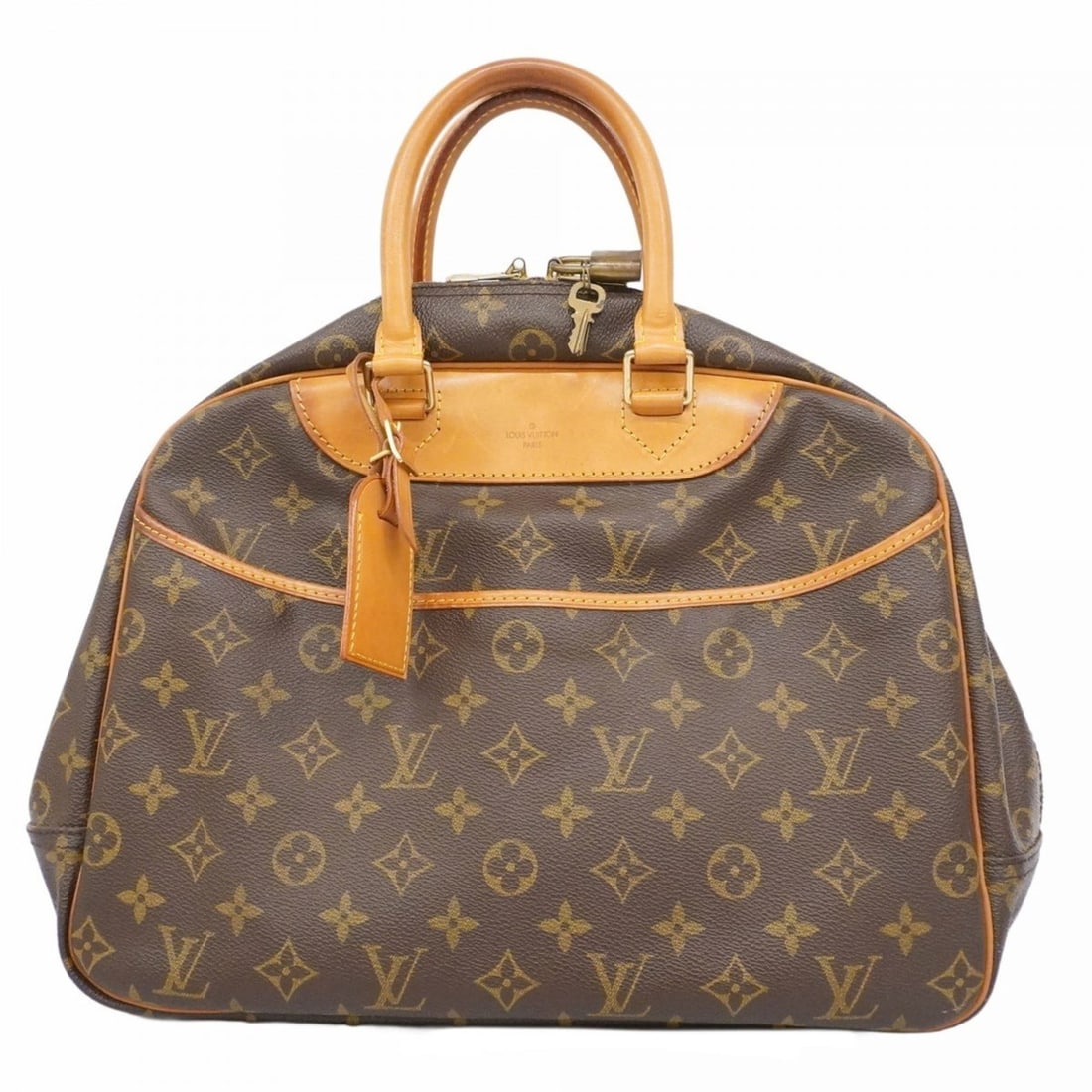 Louis Vuitton Monogram Deauville Handbag M47270 Brown Women's: --- Catalog ---Category: SizeSize (HxWxD): 26cm x 34cm x 13cm / 10.23'' x 13.38'' x 5.11''Category: DesignType: HandbagColor: BrownGender: WomenCategory: GeneralMPN: M47270Brand: Louis Vuitton--- Item