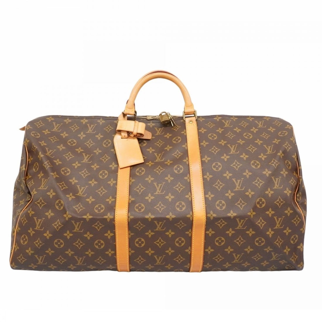 Louis Vuitton Monogram Keepall 60 Boston Bag M41422 Brown Men's/Women's: --- Catalog ---Category: SizeSize (HxWxD): 33cm x 60cm x 27cm / 12.99'' x 23.62'' x 10.62''Category: DesignType: Boston bagColor: BrownGender: Men,WomenCategory: GeneralMPN: M41422Brand: Louis Vuitton
