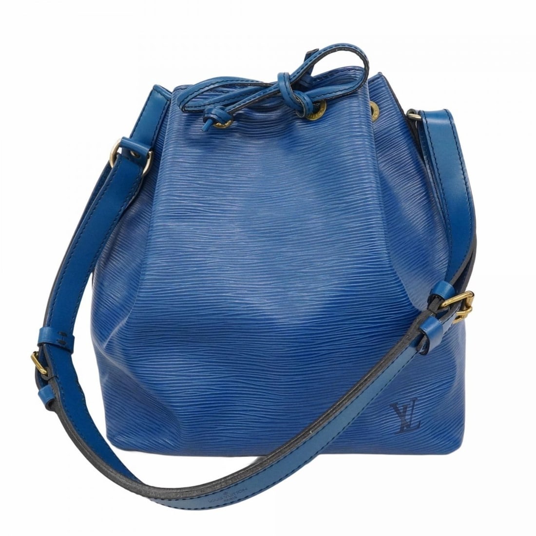 Louis Vuitton Epi Petit Noe Shoulder Bag M44105 Toledo Blue for Women: --- Catalog ---Category: SizeSize (HxWxD): 27cm x 25cm x 18cm / 10.62'' x 9.84'' x 7.08''Category: DesignType: Shoulder bagColor: Toledo blueGender: WomenCategory: GeneralMPN: M44105Brand: Louis Vuitt