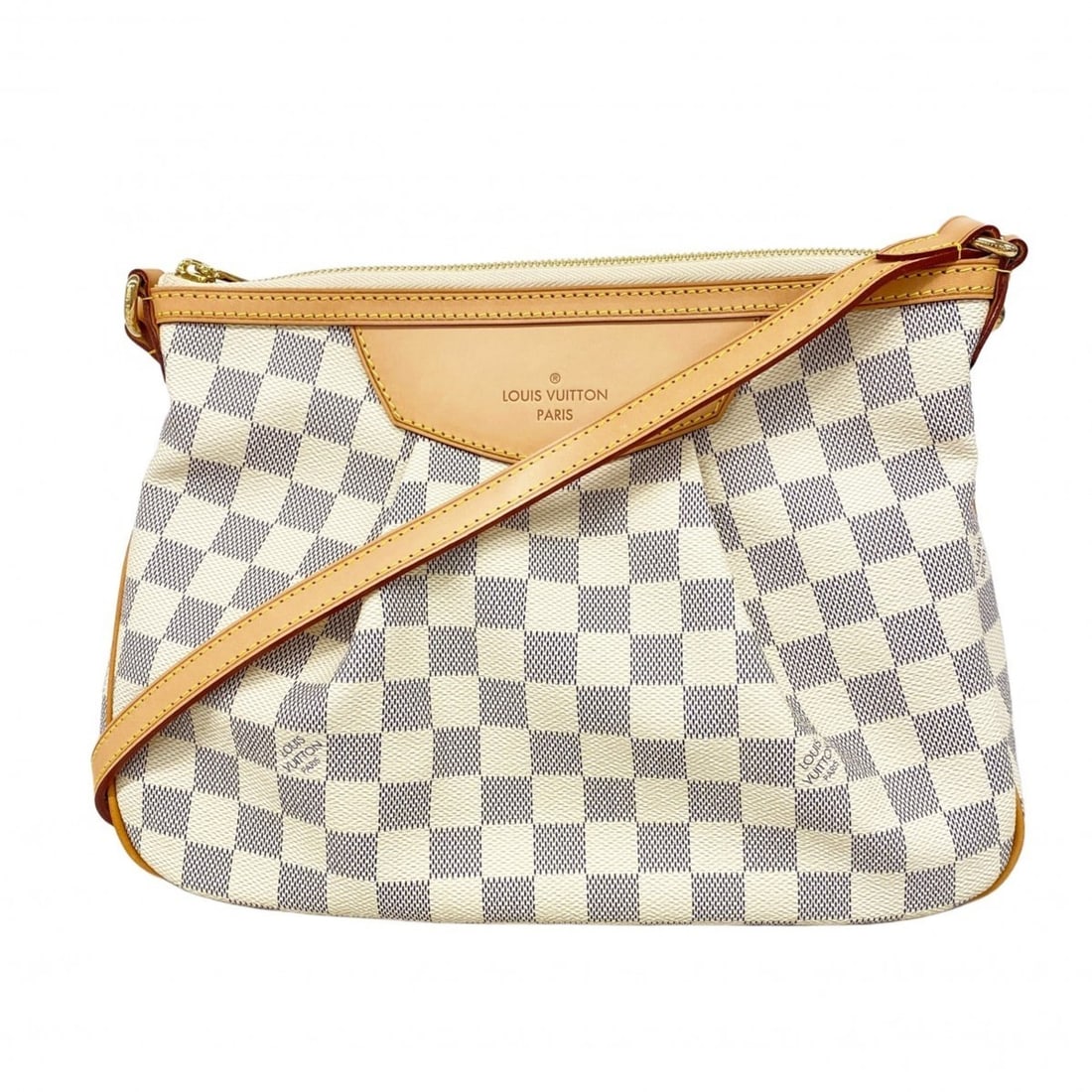 Louis Vuitton Damier Azur Siracusa PM Shoulder Bag N41113 White Women's: --- Catalog ---Category: SizeSize (HxWxD): 22.5cm x 30cm x 9cm / 8.85'' x 11.81'' x 3.54''Category: DesignType: Shoulder bagColor: WhiteGender: WomenCategory: GeneralMPN: N41113Brand: Louis Vuitton---