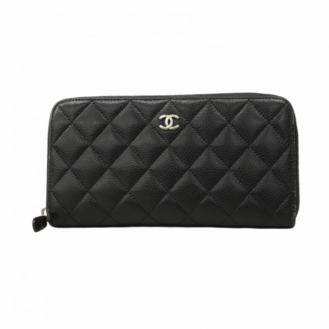 Chanel Matelasse Caviar Leather Long Wallet in Black for Men and Women: --- Catalog ---Category: SizeSize (HxWxD): 11cm x 19.5cm x 2.5cm / 4.33'' x 7.67'' x 0.98''Category: DesignType: Long wallet (bi-fold)Color: BlackGender: Men,WomenMaterial: Grained Calfskin Category: