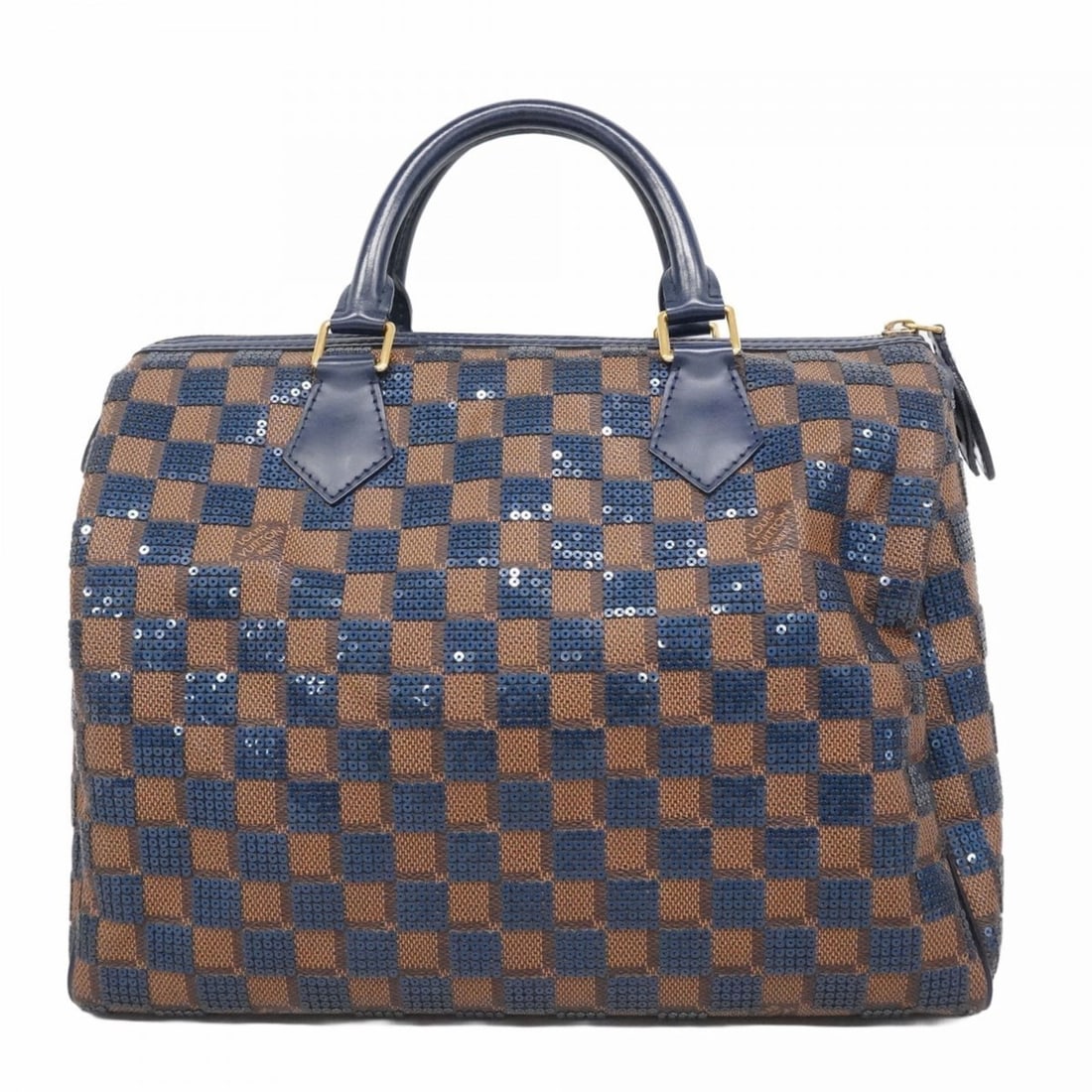 Louis Vuitton Damier Payette Speedy 30 Handbag 2013 Limited Collection N41261 Navy Ebene Women's: --- Catalog ---Category: SizeSize (HxWxD): 22cm x 30.5cm x 17cm / 8.66'' x 12'' x 6.69''Category: DesignType: HandbagColor: Ebene, NavyGender: WomenCategory: GeneralMPN: N41261Brand: Louis Vuitton---