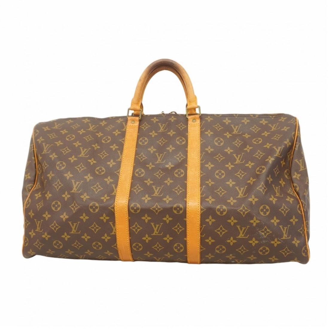 Louis Vuitton Monogram Keepall 55 Boston Bag M41424 Brown Men's and Women's: --- Catalog ---Category: SizeSize (HxWxD): 30cm x 55cm x 25cm / 11.81'' x 21.65'' x 9.84''Category: DesignType: Boston bagColor: BrownGender: Men,WomenCategory: GeneralMPN: M41424Brand: Louis Vuitton-