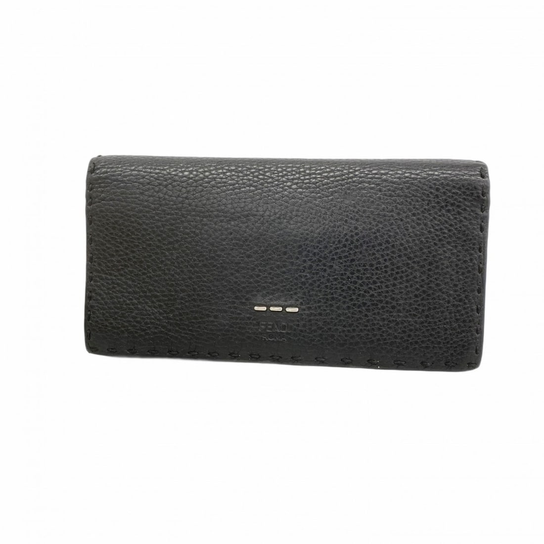 Fendi Selleria long wallet in black leather for men (1 of 16)