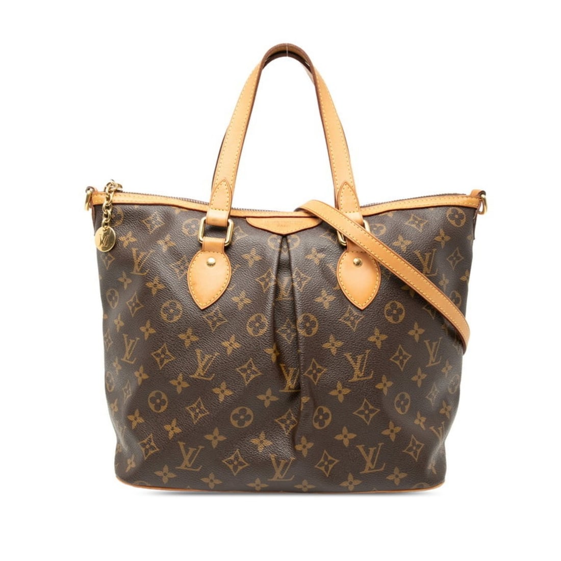 Louis Vuitton Monogram Palermo PM Tote Bag/Shoulder Bag, 2-Way, M40145, Brown Leather, Women's,: --- Catalog ---Category: SizeSize (HxWxD): 27cm x 29cm x 17cm / 10.62'' x 11.41'' x 6.69''Category: DesignType: Shoulder bag, Tote bagColor: BrownGender: WomenMaterial: PVC , Leather Category: General