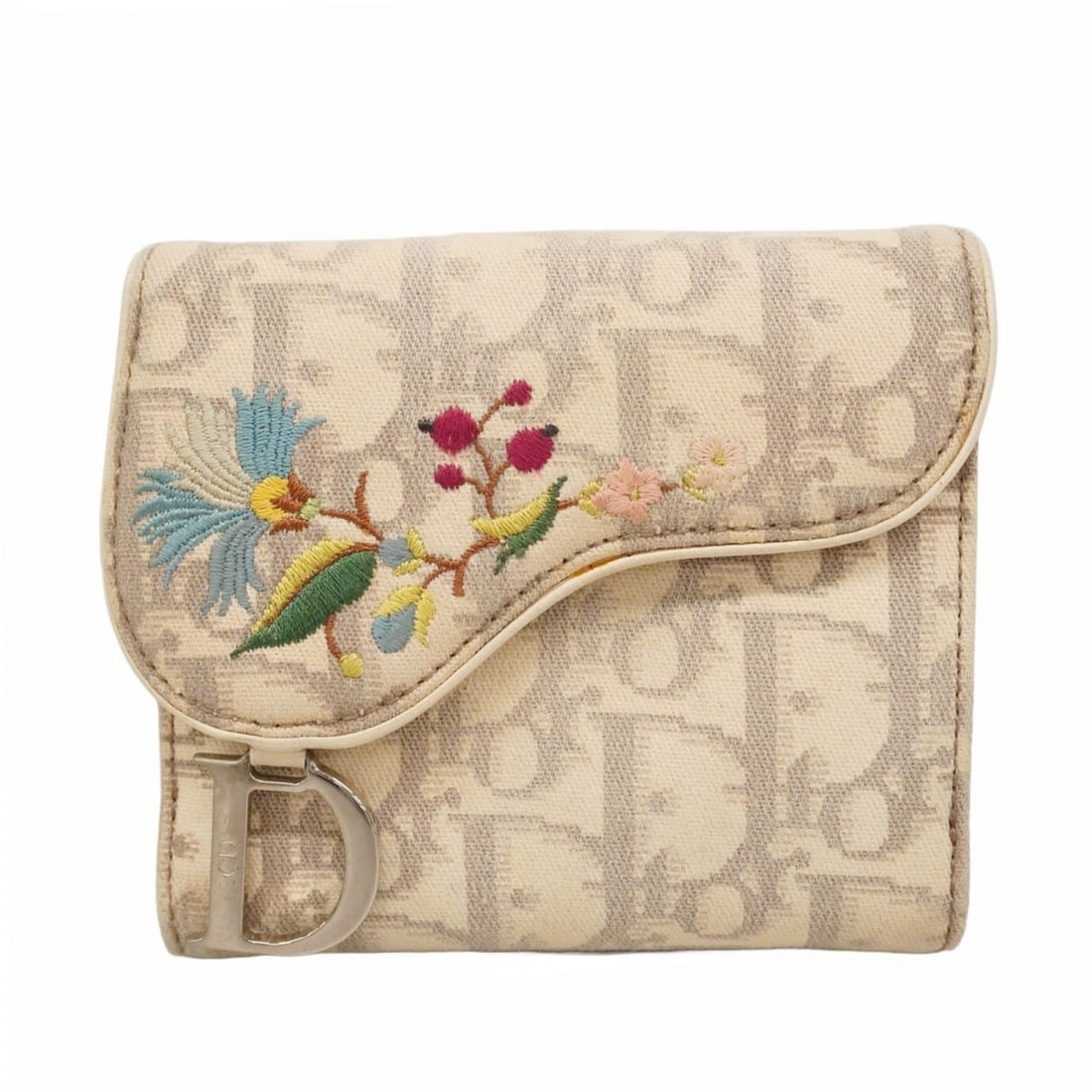 Christian Dior Trotter Canvas Wallet, Gray and White, Women's: --- Catalog ---Category: SizeSize (HxWxD): 10cm x 11cm x 2cm / 3.93'' x 4.33'' x 0.78''Category: DesignType: Wallet (bi-fold)Color: Gray, WhiteGender: WomenMaterial: Canvas Category: GeneralBrand: Chr