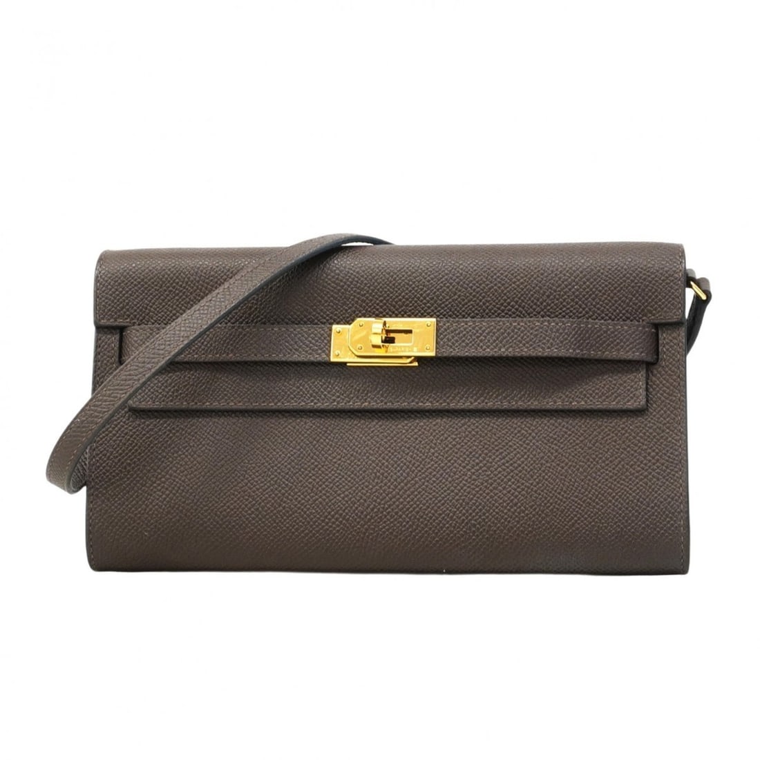 Hermes Hermès Kelly Wallet To Go, Epsom Leather, Chocolate, U Stamp, Women's: --- Catalog ---Category: SizeSize (HxWxD): 12cm x 20.5cm x 3.5cm / 4.72'' x 8.07'' x 1.37''Category: DesignType: Chain/Shoulder walletColor: ChocolatGender: WomenMaterial: Epsom leather Category: Gene