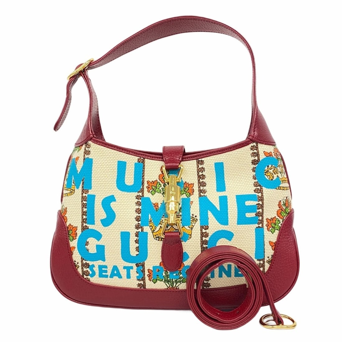 Gucci New Jackie Shoulder Bag 636706 Canvas Beige Multicolor Women's: --- Catalog ---Category: SizeSize (HxWxD): 18cm x 27cm x 4cm / 7.08'' x 10.62'' x 1.57''Category: DesignType: Shoulder bagColor: Beige, Multi-colorGender: WomenMaterial: Canvas Hardware Color: GoldCat