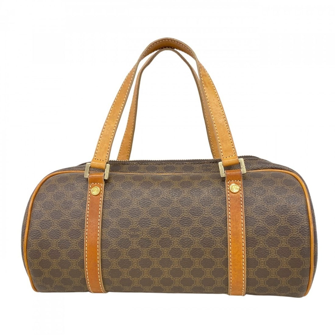 Celine handbag Macadam brown women's: --- Catalog ---Category: SizeSize (HxWxD): 14cm x 27cm x 10cm / 5.51'' x 10.62'' x 3.93''Category: DesignType: HandbagColor: BrownGender: WomenMaterial: PVC Hardware Color: GoldCategory: GeneralBrand: