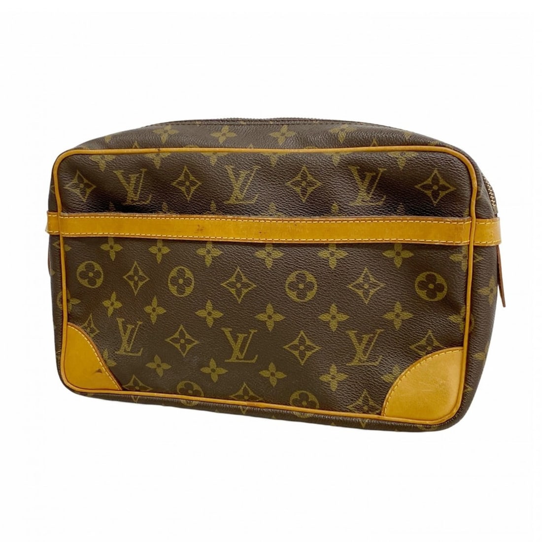 Louis Vuitton Monogram Compiègne 28 Clutch Bag M51845 Brown Men's/Women's: --- Catalog ---Category: SizeSize (HxWxD): 17cm x 28cm x 6.5cm / 6.69'' x 11.02'' x 2.55''Category: DesignType: Clutch bagColor: BrownGender: Men,WomenCategory: GeneralMPN: M51845Brand: Louis Vuitton-