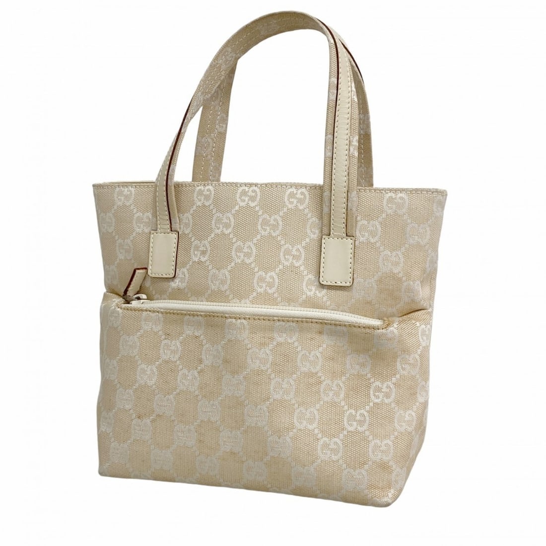 Gucci GG Canvas 002 1079 Handbag, Beige, Women's: --- Catalog ---Category: SizeSize (HxWxD): 19cm x 18.5cm x 9cm / 7.48'' x 7.28'' x 3.54''Category: DesignType: HandbagColor: BeigeGender: WomenMaterial: Canvas Hardware Color: SilverCategory: GeneralM