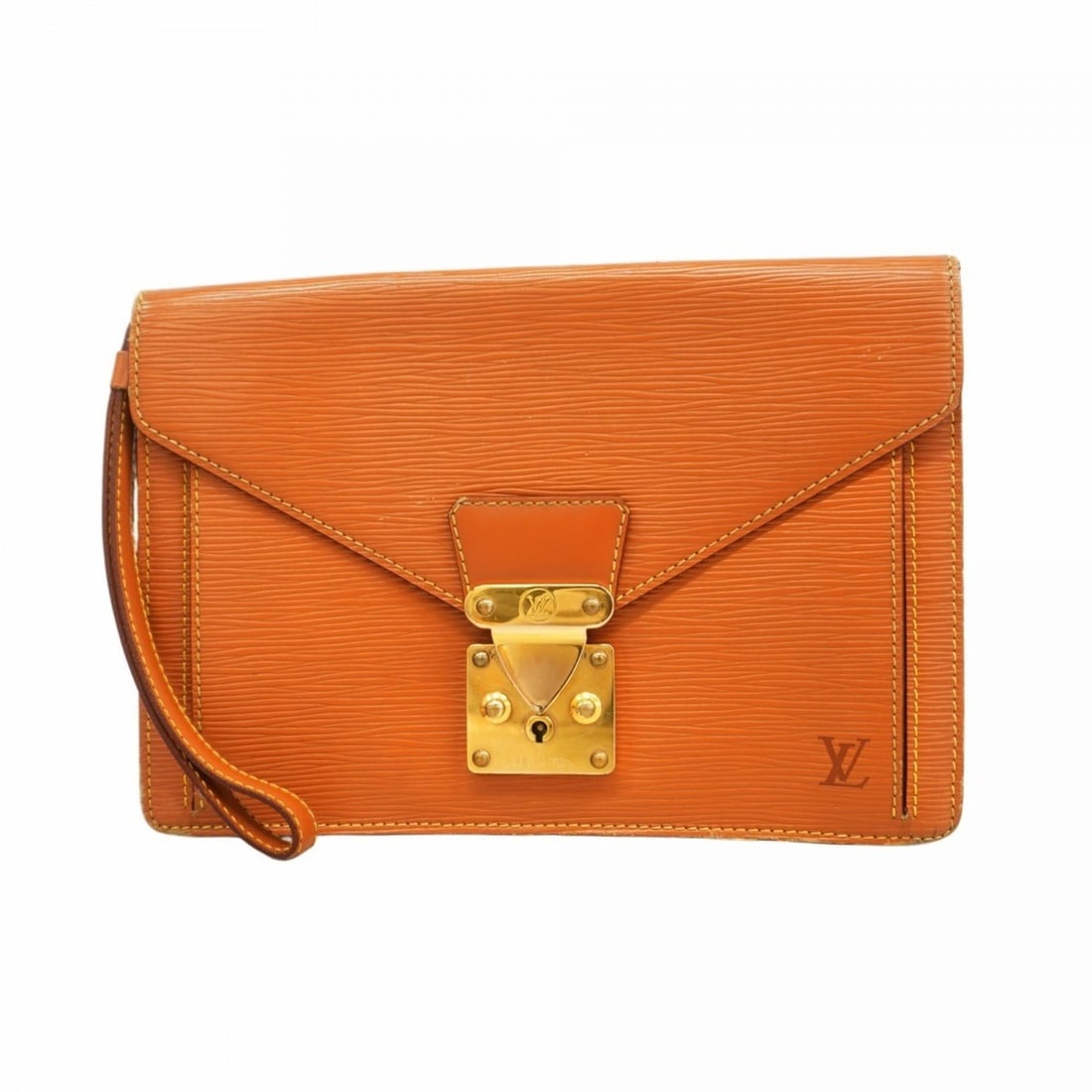 Louis Vuitton Epi Leather Pochette Serie Dragonne Clutch Bag M52618 Zipangu Gold Men's: --- Catalog ---Category: SizeSize (HxWxD): 18cm x 26cm x 4cm / 7.08'' x 10.23'' x 1.57''Category: DesignType: Clutch bagColor: Gold CipangoGender: MenCategory: GeneralMPN: M52618Brand: Louis Vuitton--