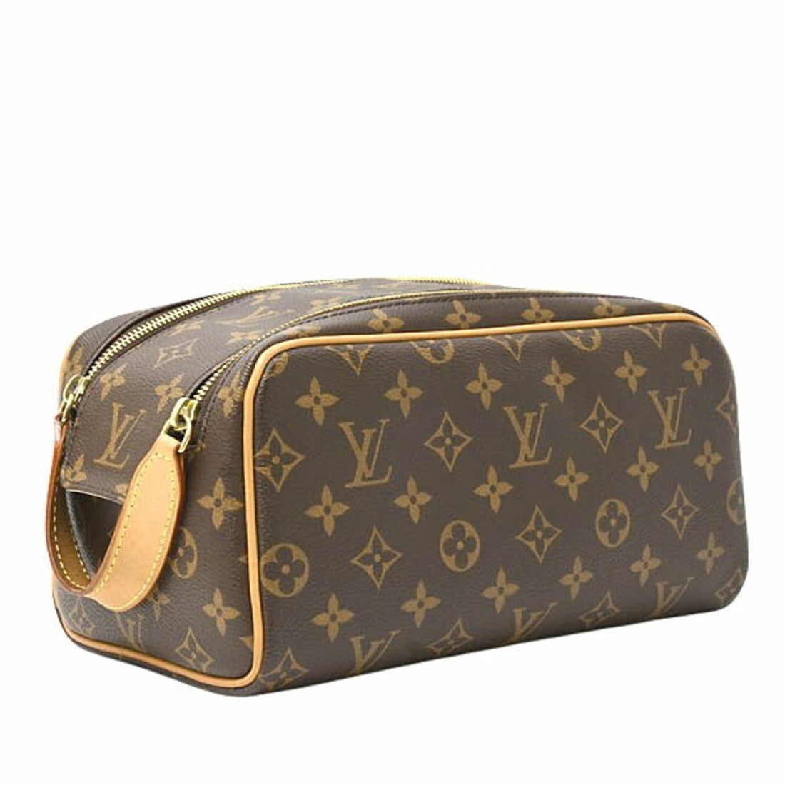 Louis Vuitton Monogram Dopp Kit Pouch Toiletry Case for Men and Women, M44494: --- Catalog ---Category: SizeSize (HxWxD): 13cm x 26cm x 15cm / 5.11'' x 10.23'' x 5.9''Category: DesignType: PouchColor: Brown, MonogramGender: Men,WomenMaterial: Monogram Category: GeneralMPN: M4449
