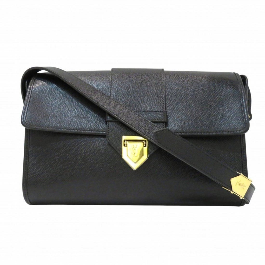 Yves Saint Laurent Leather Shoulder Bag: --- Catalog ---Category: SizeSize (HxWxD): 19cm x 27cm x 6cm / 7.48'' x 10.62'' x 2.36''Strap Length: 48cm - 141cm / 18.89'' - 55.51''Category: DesignType: Shoulder bagColor: BlackGender: WomenMateria