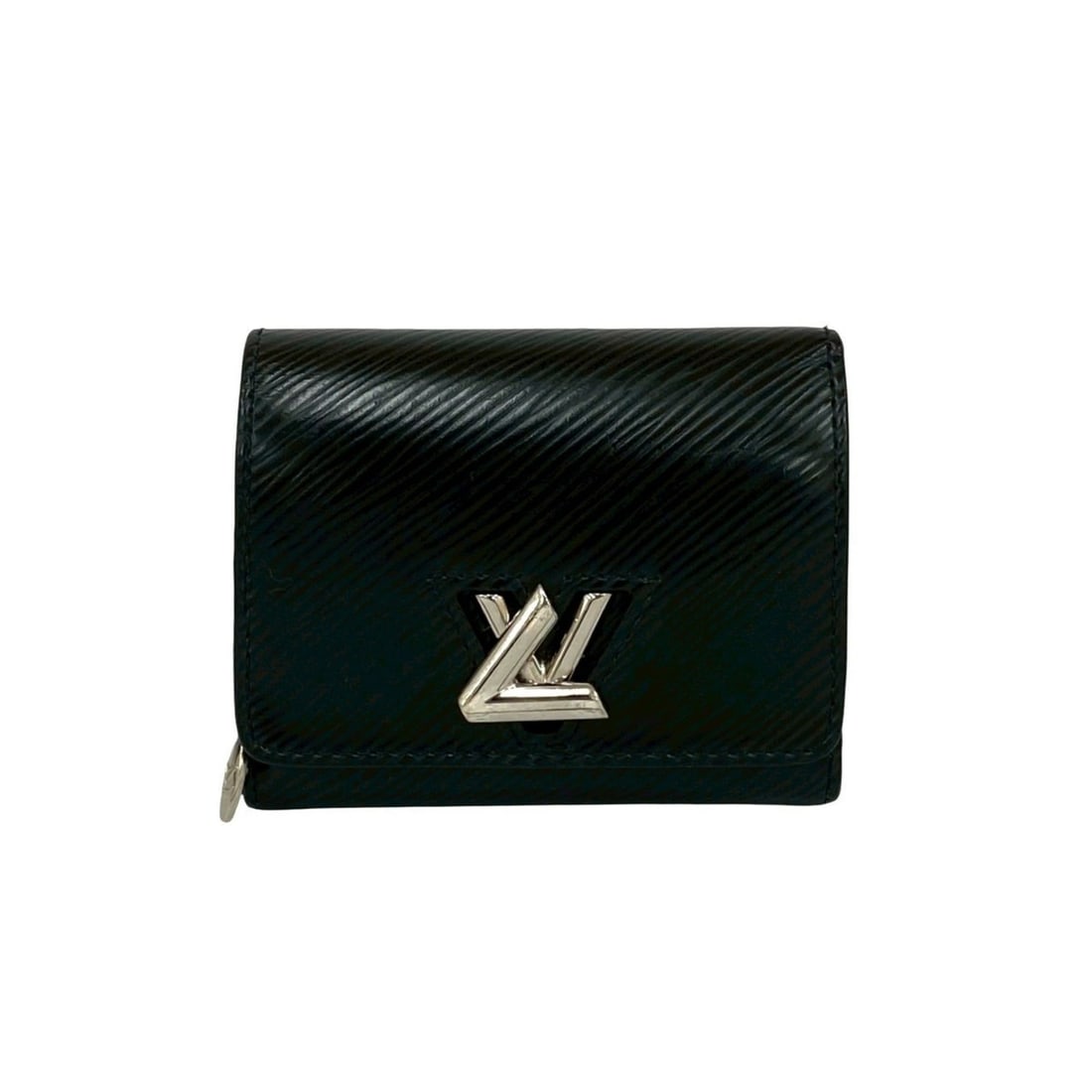 LOUIS VUITTON Portefeuille Twist Compact Leather Tri-fold Wallet, Mini, Black, 36818: --- Catalog ---Category: SizeSize (HxWxD): 7.5cm x 9.5cm x 1.5cm / 2.95'' x 3.74'' x 0.59''Category: DesignType: Wallet (tri-fold)Color: BlackGender: WomenMaterial: Leather Category: GeneralBrand: Lou