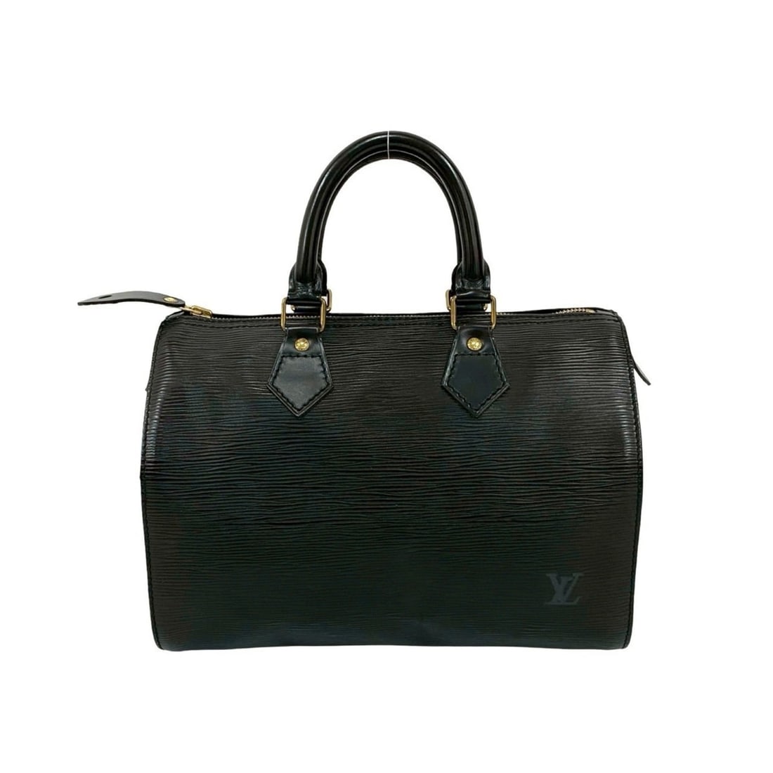 LOUIS VUITTON Speedy 25 Epi Leather Handbag/Mini Boston Bag in Black/Noir (4031a): --- Catalog ---Category: SizeSize (HxWxD): 19cm x 28cm x 14cm / 7.48'' x 11.02'' x 5.51''Category: DesignType: Boston bag, HandbagColor: BlackGender: WomenMaterial: Epi leather Category: GeneralBrand: