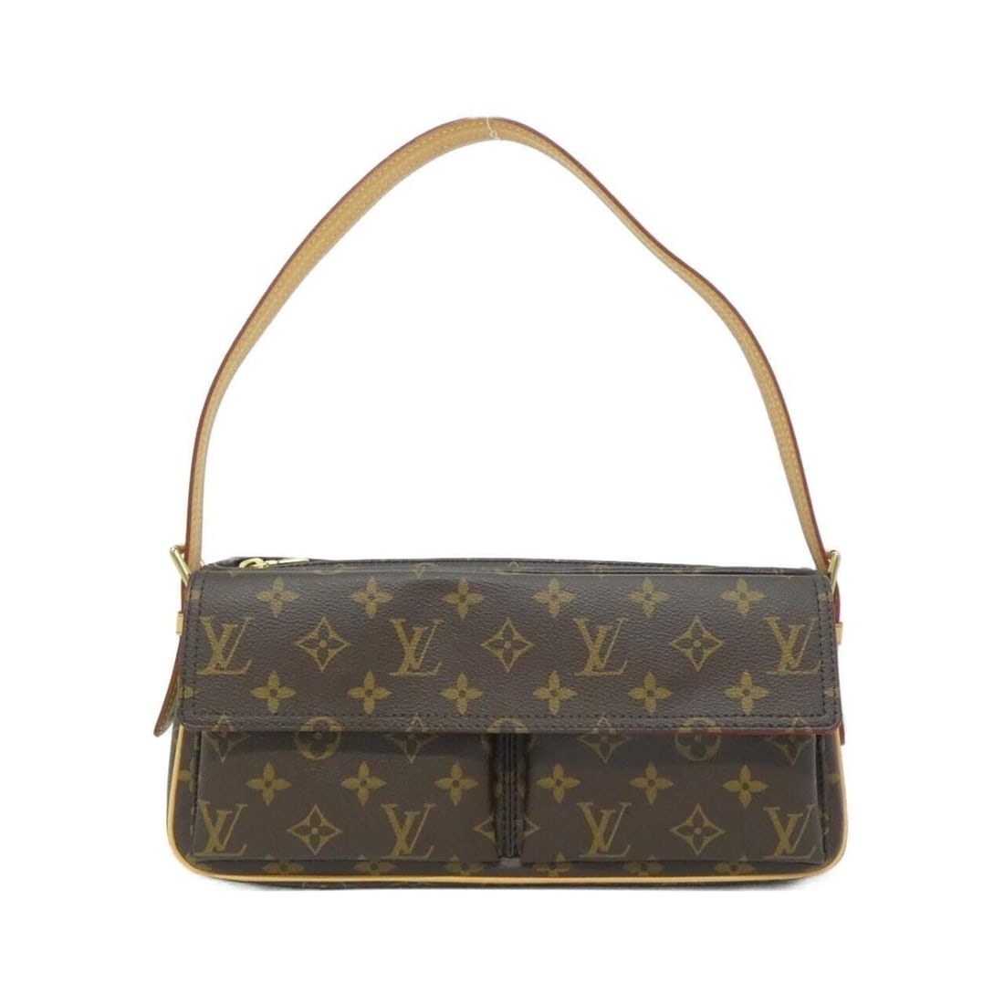 Louis Vuitton Monogram Viva Cite MM M51164 Shoulder Bag: --- Catalog ---Category: SizeSize (HxWxD): 13cm x 30cm x 9cm / 5.11'' x 11.81'' x 3.54''Category: DesignType: Shoulder bagColor: MarronGender: WomenMaterial: Coated canvas Hardware Color: GoldCategory