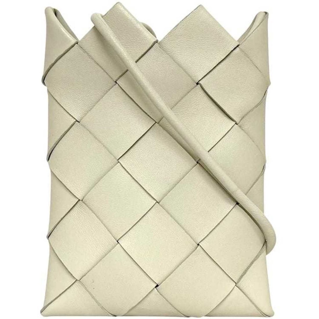 Bottega Veneta Mini Shoulder Bag ec-24866 White Intrecciato 619019 Leather Pochette S02176509X: --- Catalog ---Category: SizeSize (HxWxD): 16.6cm x 12.5cm x 2.5cm / 6.53'' x 4.92'' x 0.98''Strap Length: 105cm / 41.33''Category: DesignType: Pochette, Shoulder bagColor: WhiteGender: WomenMaterial: