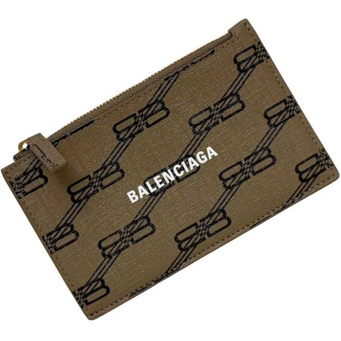 Balenciaga Coin Case ec-24879 Beige BB Monogram 640535 Purse Card Holder PVC Leather 2762 0 568148: --- Catalog ---Category: SizeSize (HxWxD): 8.5cm x 13.3cm x 3cm / 3.34'' x 5.23'' x 1.18''Category: DesignType: Coin purse/coin caseColor: BeigeGender: Men,WomenMaterial: PVC , Leather Category: Gener