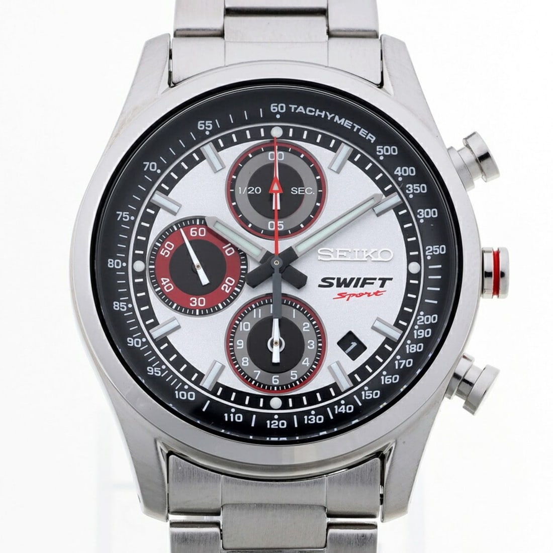 Seiko Suzuki Swift Sport x Collaboration Watch 7T92-HZB0 Premium Silver Quartz A-159761 (1 of 10)