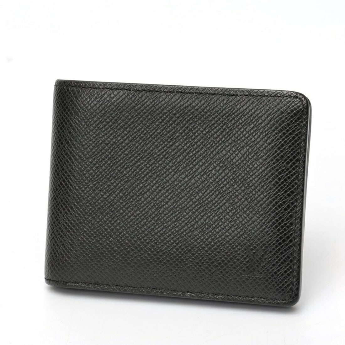 Louis Vuitton Portefeuille Slender Bifold Wallet M30539 Taiga Leather Black S-159728 (1 of 19)