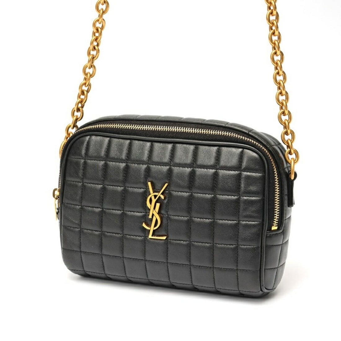 Saint Laurent Cassandra Mini Camera Bag Shoulder 764809 Leather Black S-159841 (1 of 20)