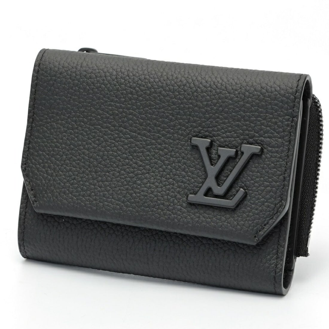 Louis Vuitton Portefeuille Pilot Wallet M81740 Aerogram Leather Noir (Black) B-159653 (1 of 20)