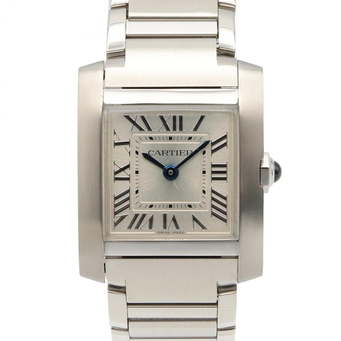 Cartier Tank Française SM Watch, Stainless Steel, Women's, Silver, WSTA0065: --- Catalog ---Category: SizeWrist Size: 15cm / 5.9''Case Diameter: 21mm / 0.83''Category: DesignType: WristwatchGender: WomenColor (Dial): SilverMaterial (Band): Stainless steelMaterial (Case): Stain