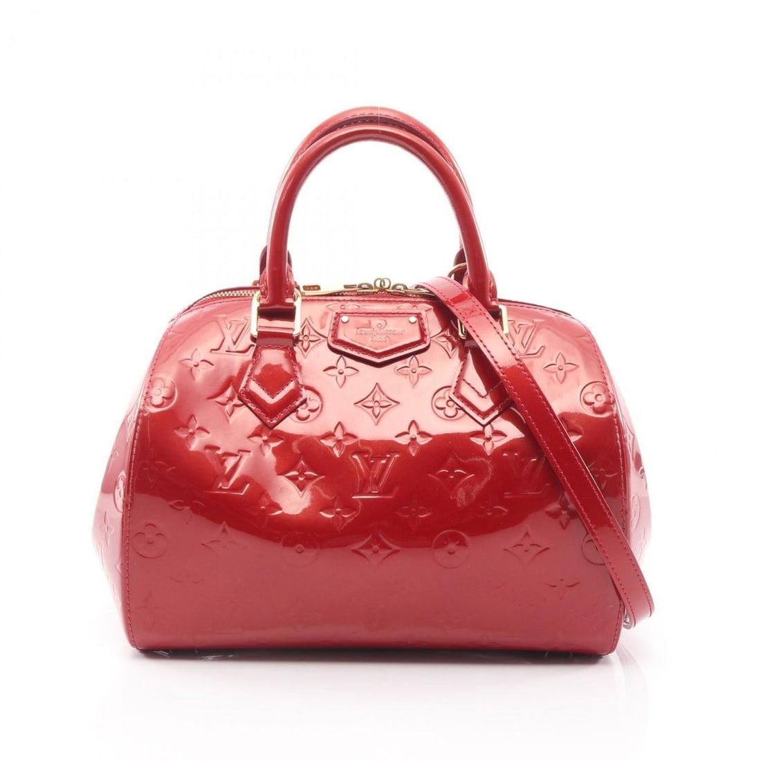 Louis Vuitton Montana Handbag, Leather Vernis, Women's, Red, M90058: --- Catalog ---Category: SizeSize (HxWxD): 21cm x 27cm x 14cm / 8.26'' x 10.62'' x 5.51''Category: DesignType: HandbagColor: Pomme d'amour, Red colorGender: WomenMaterial: Vernis Category: GeneralMPN: