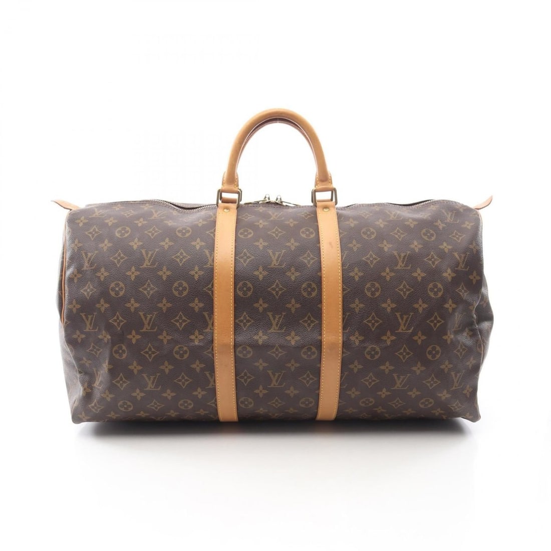Louis Vuitton Keepall 55 Boston Bag, Coated Canvas and Leather, Monogram, Brown, Men's Women's, (1 of 14)