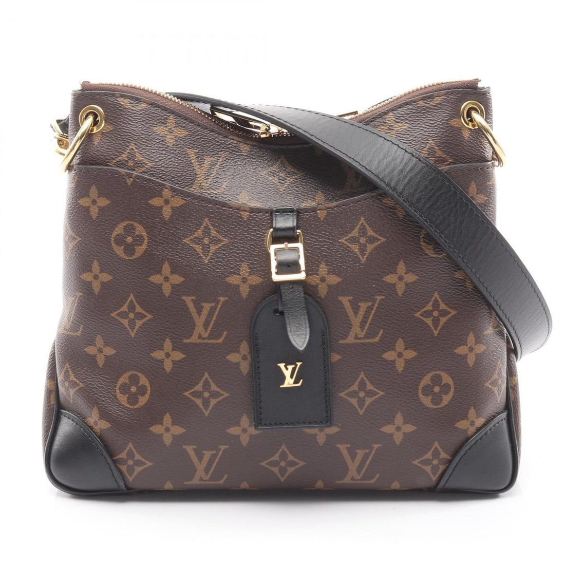Louis Vuitton Odeon NM PM Monogram Noir Shoulder Bag, Coated Canvas and Leather, Women's, Brown: --- Catalog ---Category: SizeSize (HxWxD): 20cm x 25cm x 8cm / 7.87'' x 9.84'' x 3.14''Category: DesignType: Shoulder bagColor: Black, Brown, Monogram, NoirGender: WomenMaterial: Monogram , Leather Ca