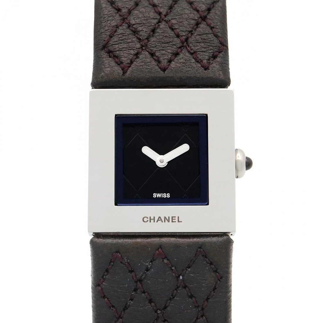 CHANEL Matelasse Watch, Stainless Steel with Leather Strap, Women's, Black, H0116: --- Catalog ---Category: SizeWrist Size: 17cm / 6.69''Case Diameter: 19mm / 0.75''Category: DesignType: WristwatchGender: WomenColor (Dial): BlackMaterial (Band): LeatherMaterial (Case): Stainless ste