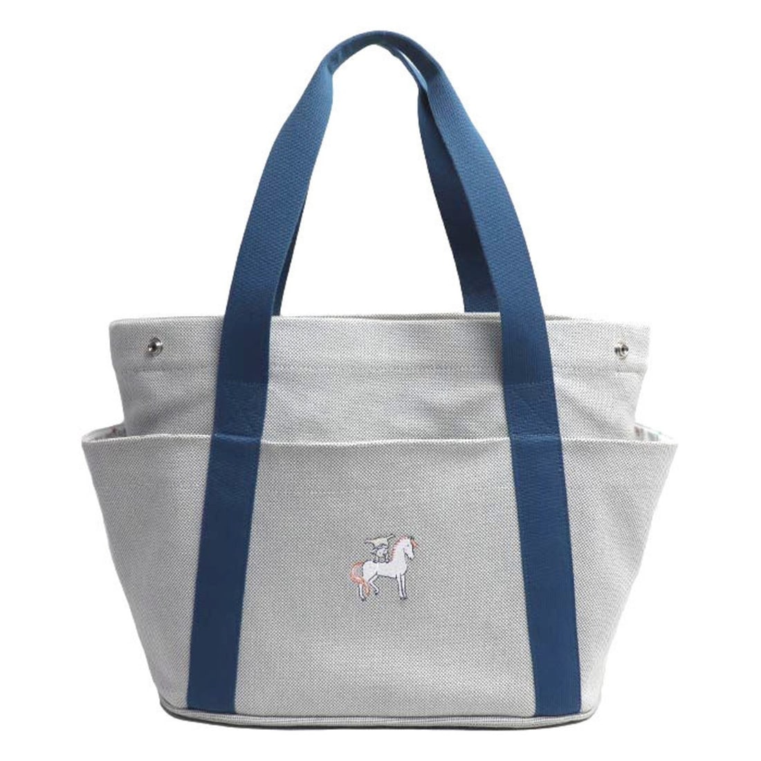 HERMES Cabriole Tote Bag Brunatier for Women: --- Catalog ---Category: SizeSize (HxWxD): 32cm x 50cm x 18cm / 12.59'' x 19.68'' x 7.08''Category: DesignType: Tote bagColor: Blue, GrayGender: WomenMaterial: Toile H Category: GeneralBrand: HermesCo