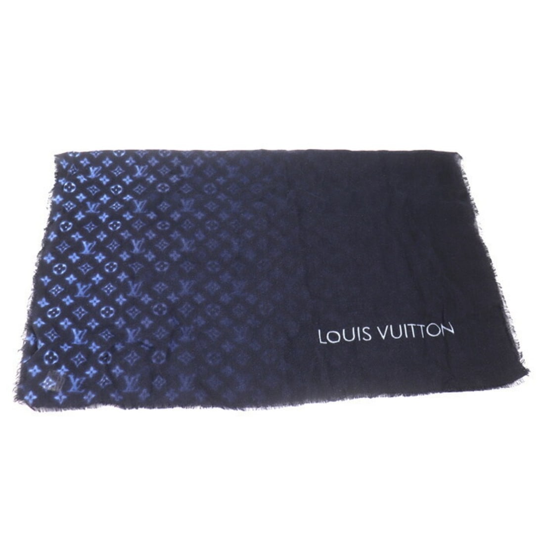 LOUIS VUITTON Louis Vuitton Stole, Navy Gradient, Women's (1 of 9)
