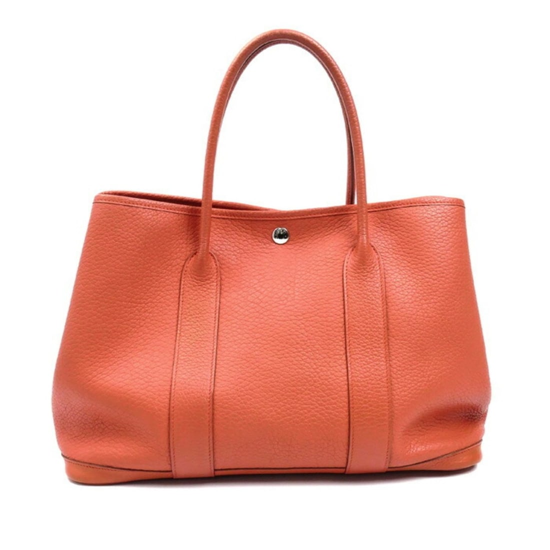 HERMES Garden 36 Handbag Rouge Pivoine 064423CK Women's ?P Stamp: --- Catalog ---Category: SizeSize (HxWxD): 26cm x 36cm x 18cm / 10.23'' x 14.17'' x 7.08''Category: DesignType: HandbagColor: Red orangeGender: WomenMaterial: Country leather Category: GeneralMPN: 064