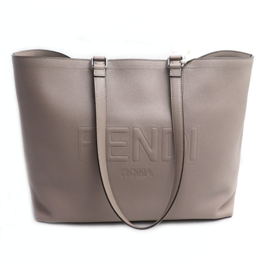 FENDI Go To Shopper Tote Bag CORDA+PAL (Gray) 7VA610 ARD9 F04Y9 Women's: --- Catalog ---Category: SizeSize (HxWxD): 32cm x 50cm x 15cm / 12.59'' x 19.68'' x 5.9''Category: DesignType: Tote bagColor: GrayGender: WomenMaterial: Leather Leather/Fur Type: CalfskinCategory: Gen