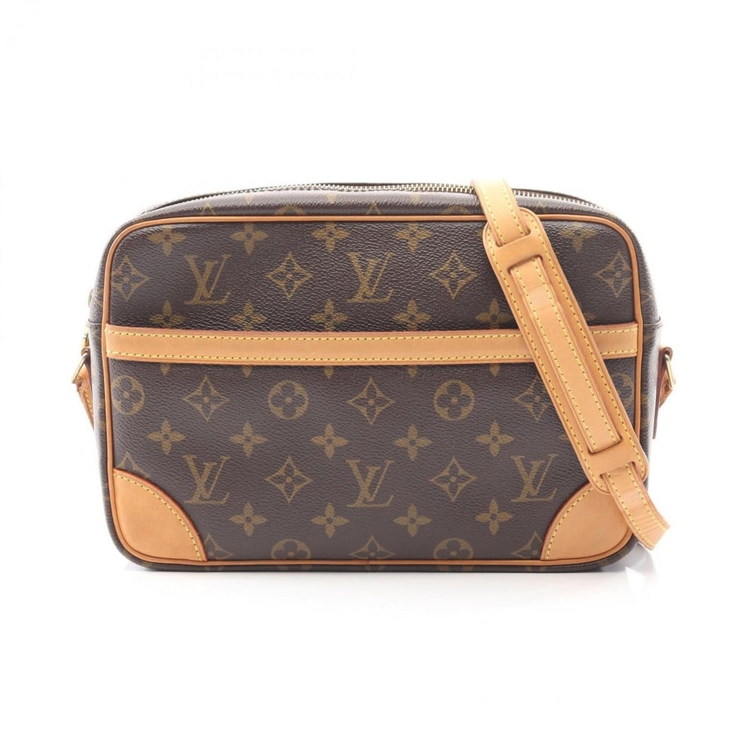 Louis Vuitton Trocadero 27 Shoulder Bag, Coated Canvas and Leather, Monogram, Women's, Brown, M51274 (1 of 20)