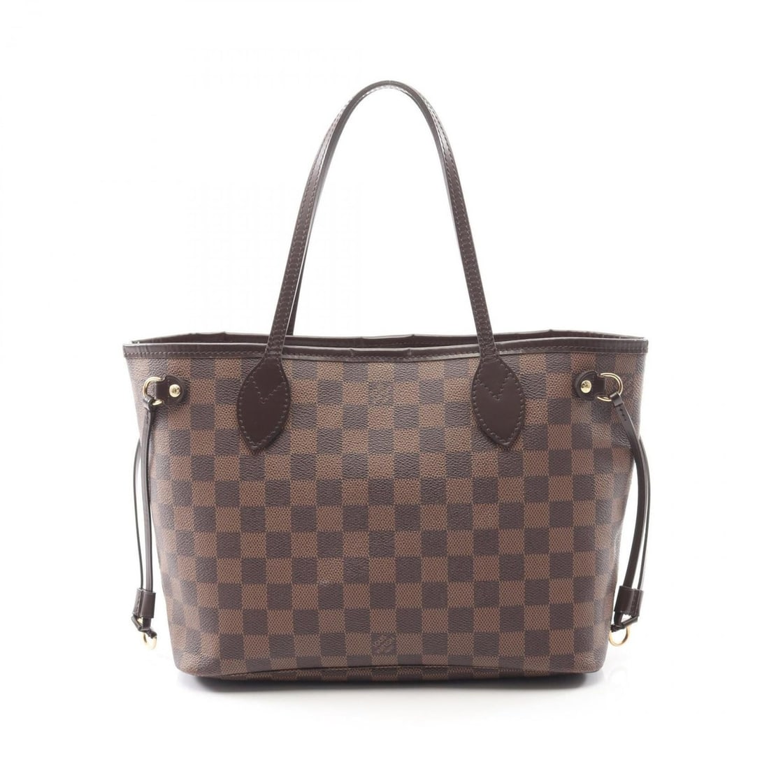 Louis Vuitton Neverfull PM Tote Bag, Coated Canvas and Leather with Damier Finish, Brown, Women's,: --- Catalog ---Category: SizeSize (HxWxD): 22cm x 29cm x 12.5cm / 8.66'' x 11.41'' x 4.92''Handle Length: 44cm / 17.32''Category: DesignType: Tote bagColor: Brown, EbeneGender: WomenMaterial: Coated c