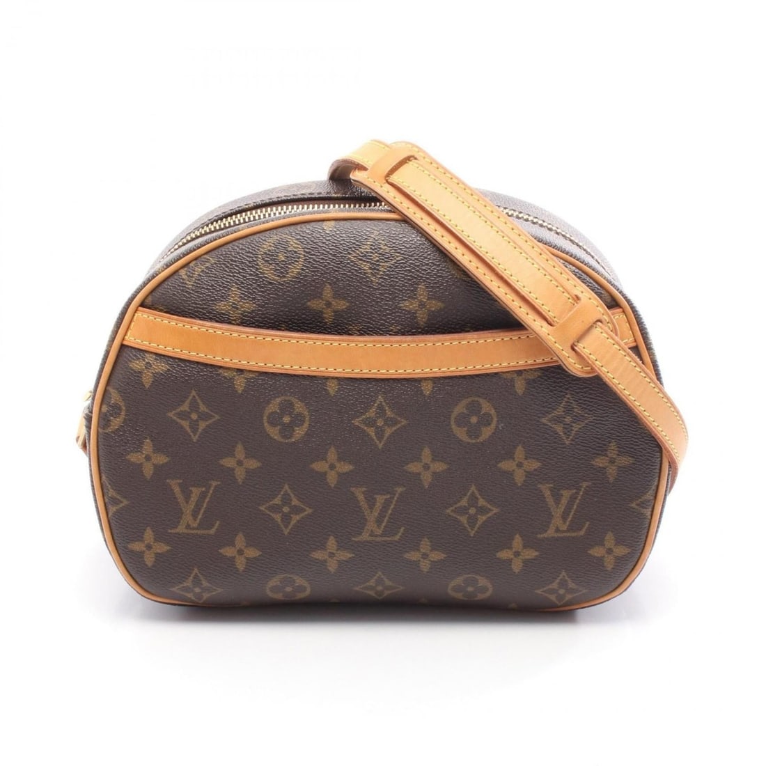 Louis Vuitton Blois Shoulder Bag, Coated Canvas and Leather, Monogram, Women's, Brown, M51221 (1 of 20)