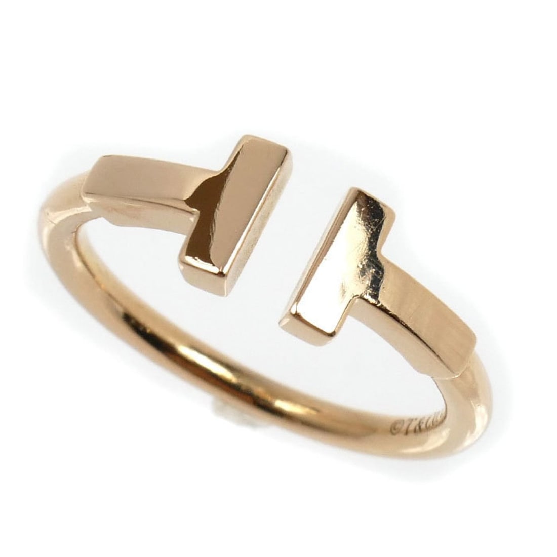 TIFFANY & Co. Tiffany 18K Pink Gold T-Wire Ring 60147389, Size 7, 2.9g, Women's: --- Catalog ---Category: SizeJP Size: 7US Size: 4Category: DesignColor: PinkGender: WomenMaterial: Pink gold (18K)Category: GeneralMPN: 60147389Brand: TiffanyCountry of Origin: USA--- Item List ---Sec