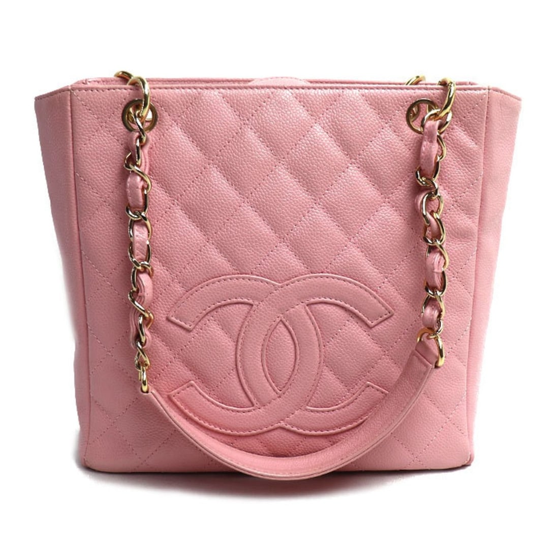 CHANEL Caviar Skin PST Petite Tote Bag, Pink, Women's (1 of 16)