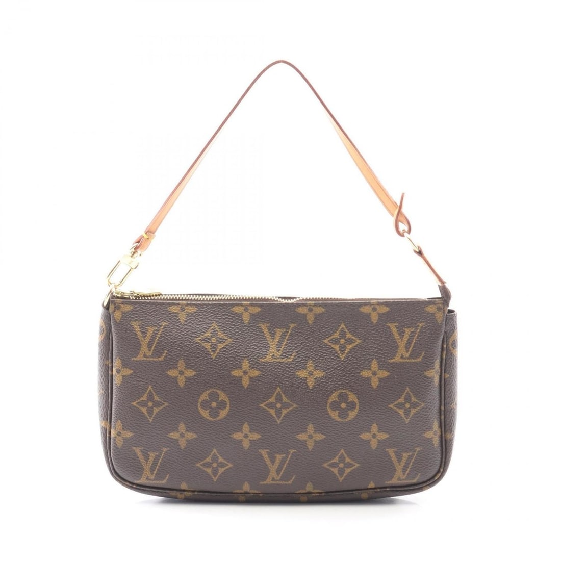 Louis Vuitton Pochette Accessoires Handbag, Coated Canvas and Leather, Monogram, Women's, Brown, (1 of 19)