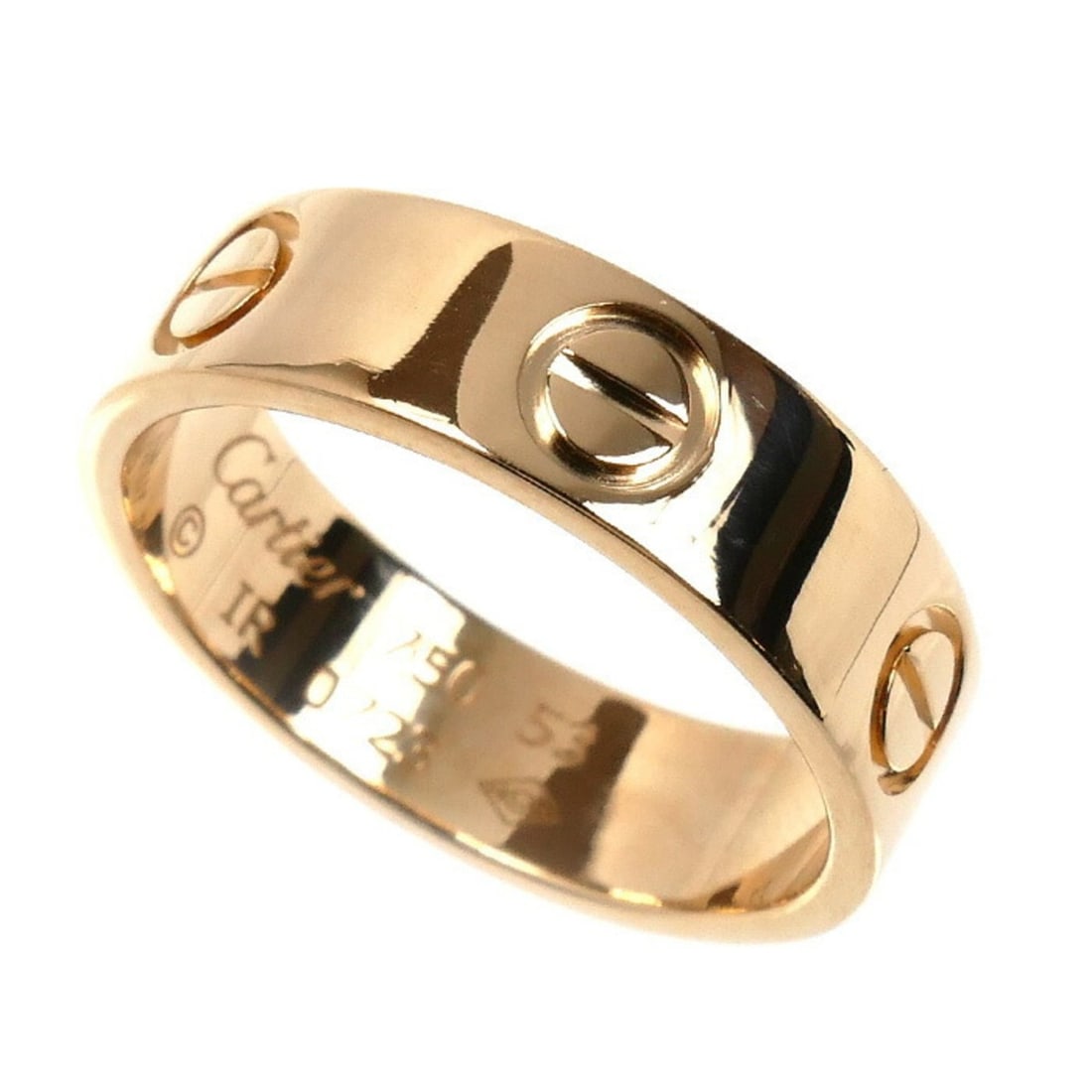 CARTIER Cartier K18PG Pink Gold Love Ring, Size 13, 53mm, 5.3g, Women's (1 of 13)
