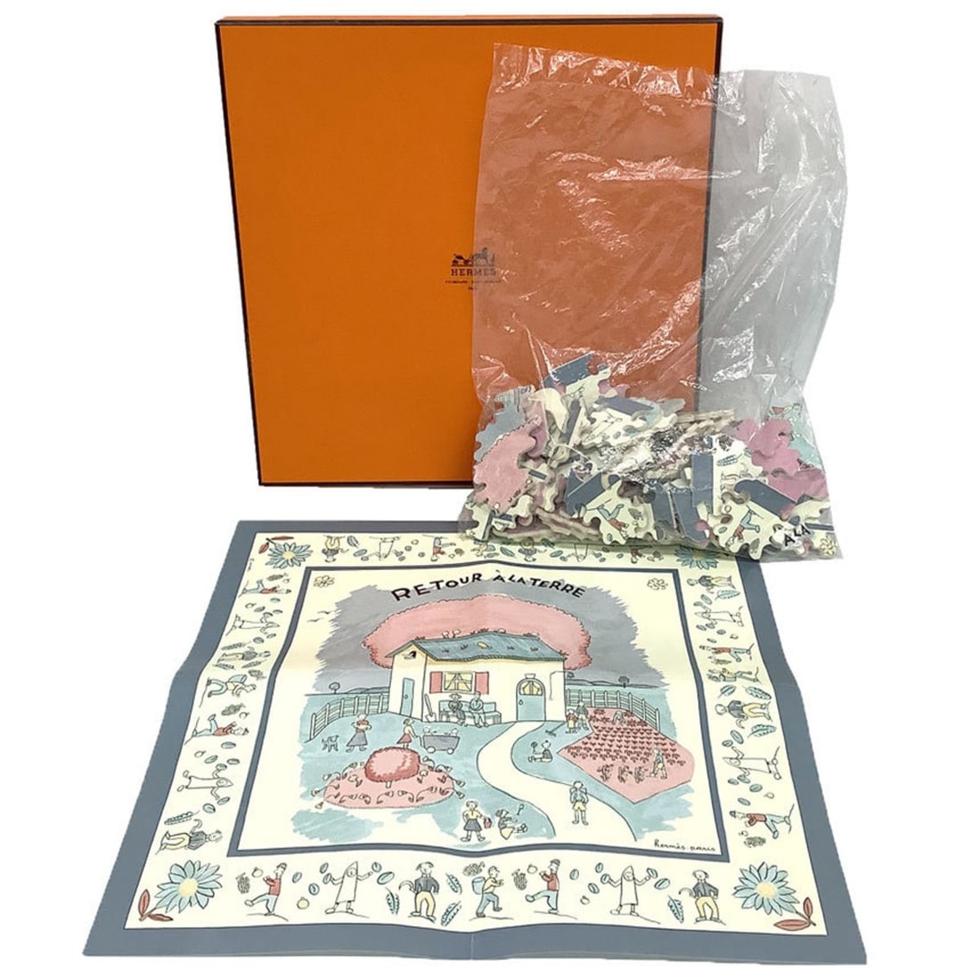 Hermes Hermès Jigsaw Puzzle RE TOUR A LA TERRE "Return Home": --- Catalog ---Category: DesignType: Jigsaw puzzleCategory: GeneralBrand: Hermes--- Item List ---Section: ConditionRanking: Rank NS Never used / display itemCondition: Opened (never used)Overall Dirt: