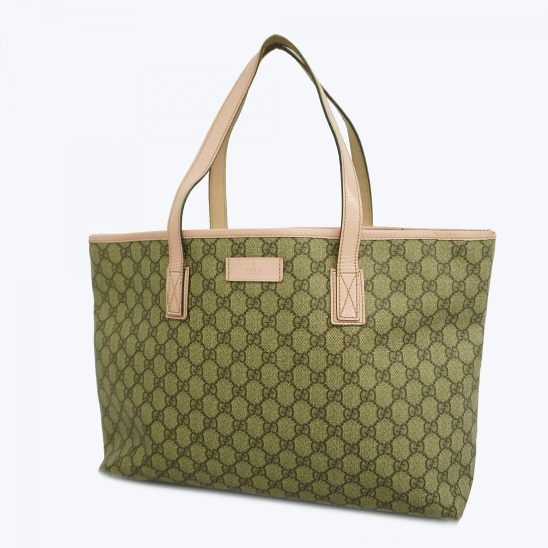 Gucci GG Supreme Tote Bag 211137 Brown Pink Women's: --- Catalog ---Category: SizeSize (HxWxD): 27cm x 37cm x 12cm / 10.62'' x 14.56'' x 4.72''Category: DesignType: Tote bagColor: Brown, PinkGender: WomenMaterial: PVC Hardware Color: SilverCategory: Gen