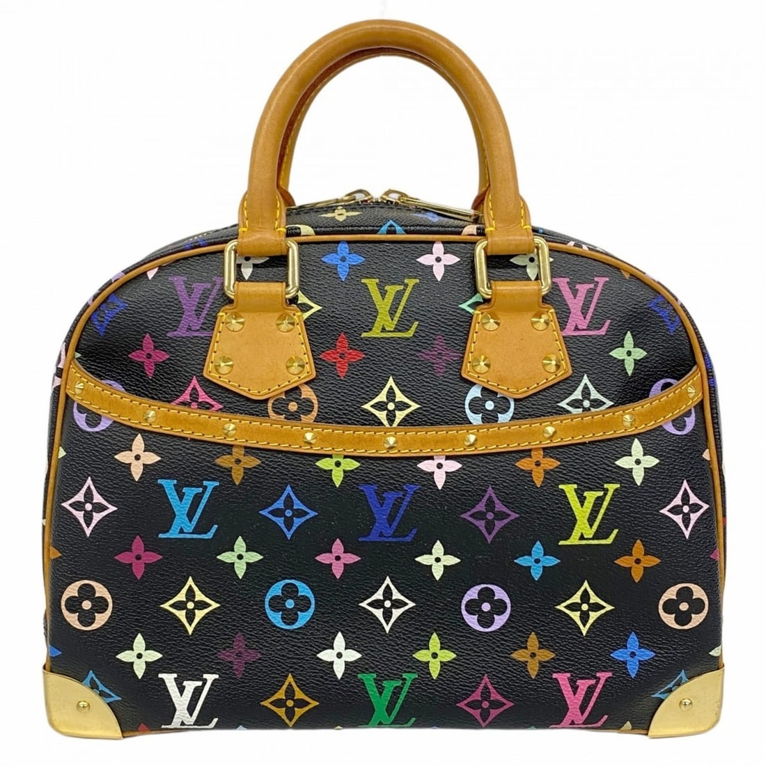 Louis Vuitton Monogram Multicolore Trouville Handbag M92662 Noir Women's (1 of 15)