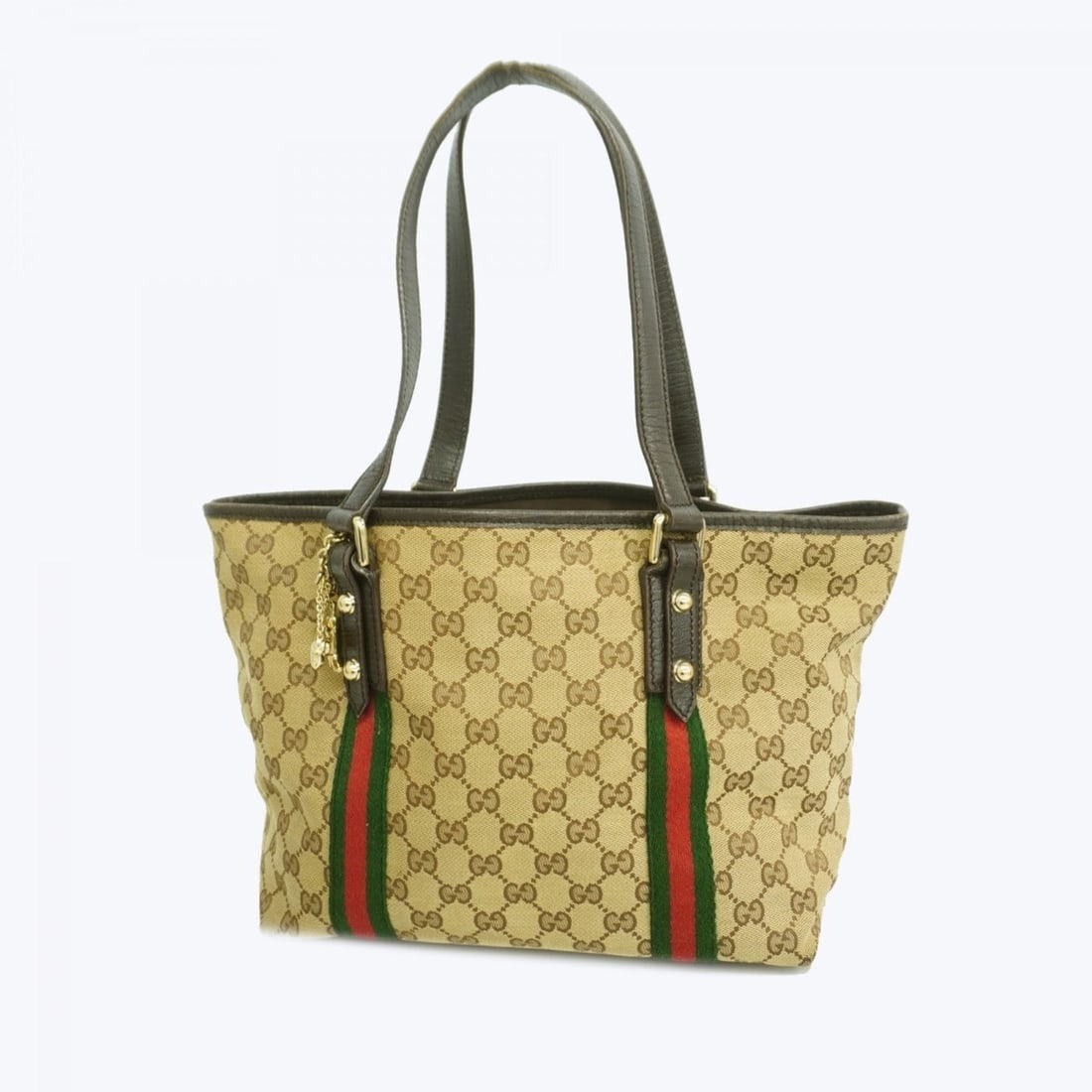 Gucci Tote Bag GG Canvas Sherry Line 137396 Brown Women's (1 of 12)