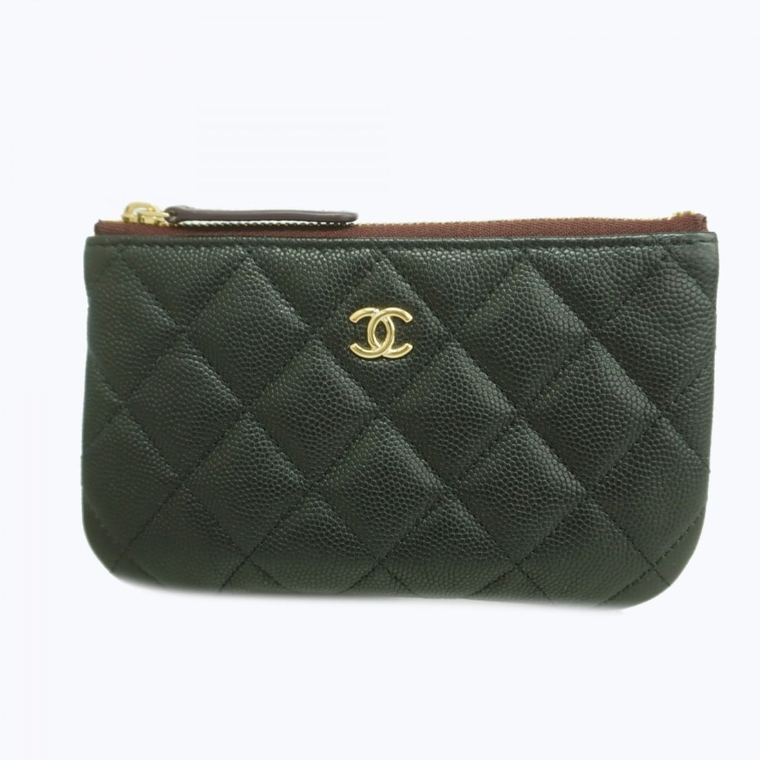 Chanel Wallet/Coin Case Matelasse Caviar Leather Black Champagne Women's: --- Catalog ---Category: SizeSize (HxWxD): 9cm x 15cm x 1.5cm / 3.54'' x 5.9'' x 0.59''Category: DesignType: Coin purse/coin caseColor: BlackGender: WomenMaterial: Grained Calfskin Category: GeneralBr